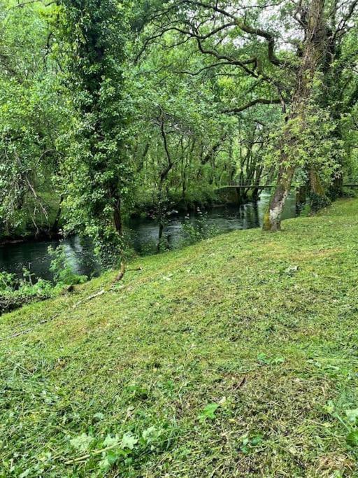 Preciosa Casa Con Piscina Y Bosque Privados En Sigueeiro, Santiago De Compostela Villa Sigueiro Exterior photo